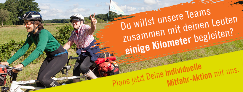 Neues Mitmach-Format: Individuelle Mitfahr-Aktionen