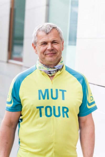 Bibo berichtet von seiner Motivation, bei der MUT-TOUR aktiv zu sein