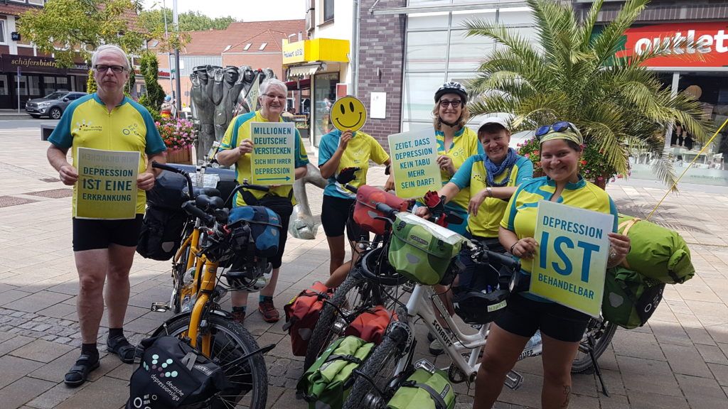 Team Nord 2 der MUT-TOUR 2019 werben für Entstigmatisierung von Depression