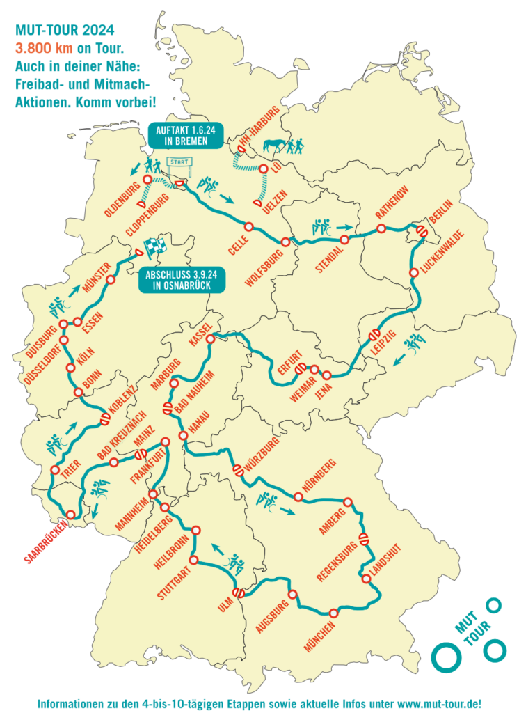 MfV_AktivitaetenMaster_2023_01_17 Route der MUT-TOUR 2024, Tandem- und Wanderroute durch Deutschland für mehr Offenheit im Umgang mit Depressionen