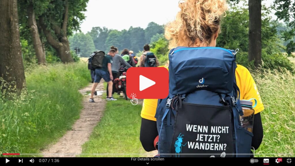 Starbild des YouTube-Videos zur Großen MUT-Wanderung